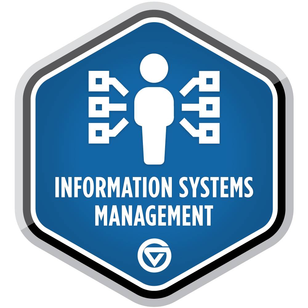 Information Systems Management badge.